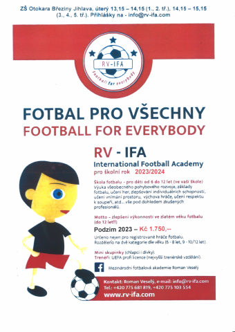 Fotbal pro všechny - podzim 2023