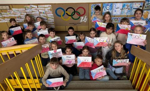 Žáci 2.B fandí zimní olympiádě 2026