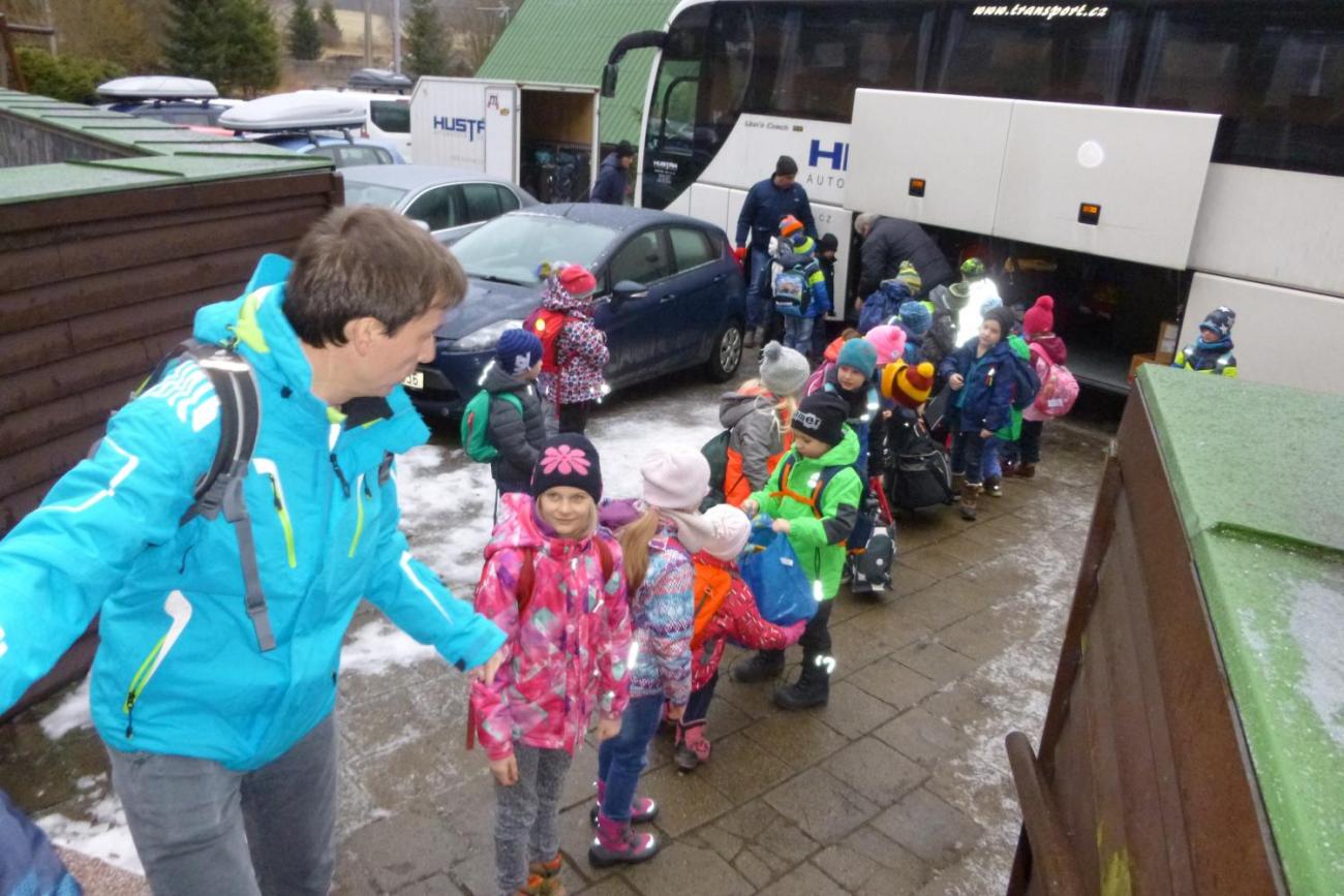 LVK - Škola v přírodě 1. ročník - pondělí 8. 1. 2018