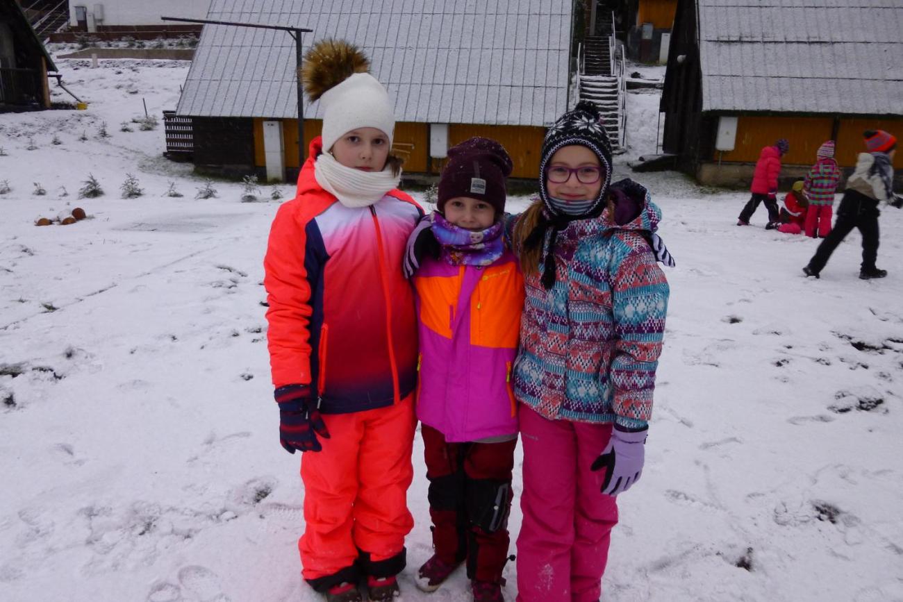 LVK - Škola v přírodě 1. ročník - pondělí 8. 1. 2018