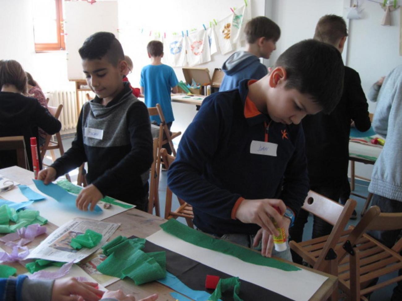 Výtvarná dílna v OGV (4.B)