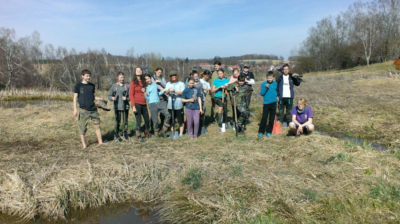 Kopání tůněk u Uhřínovic – výjezd badatelského kroužku 29.–31.3.2019