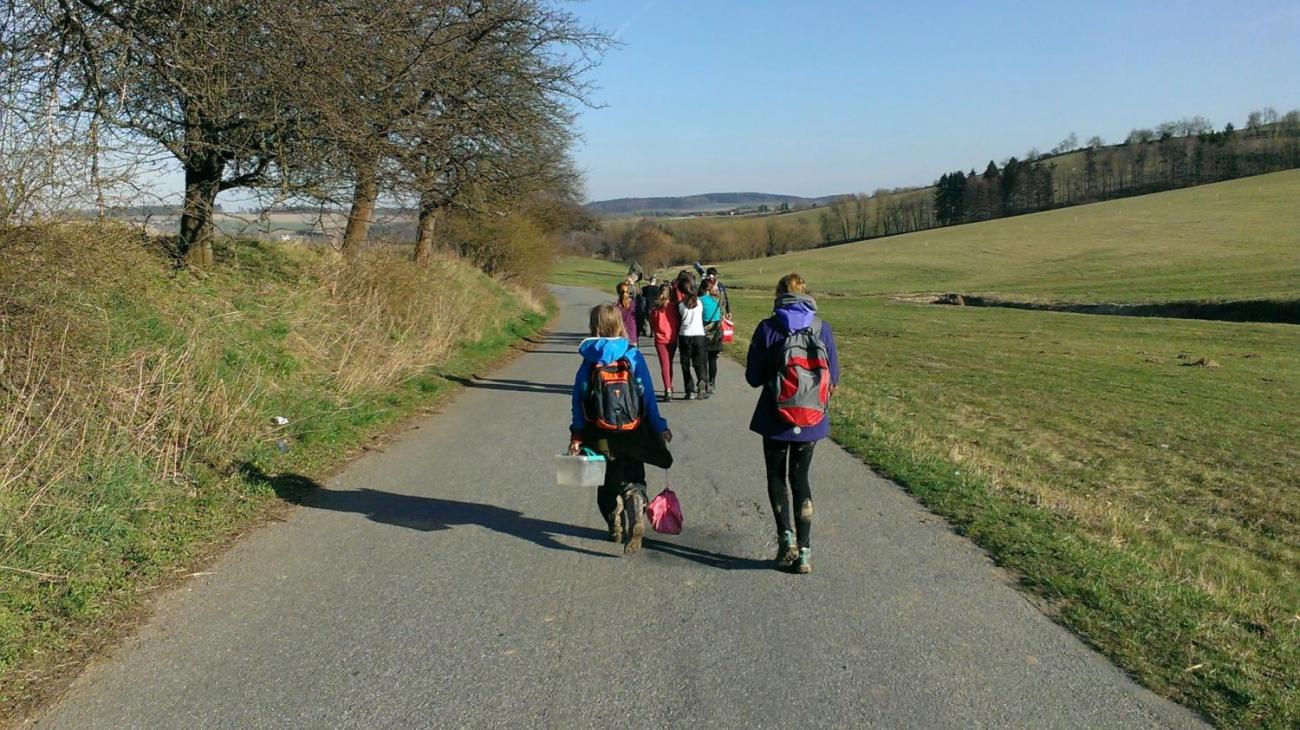 Kopání tůněk u Uhřínovic – výjezd badatelského kroužku 29.–31.3.2019