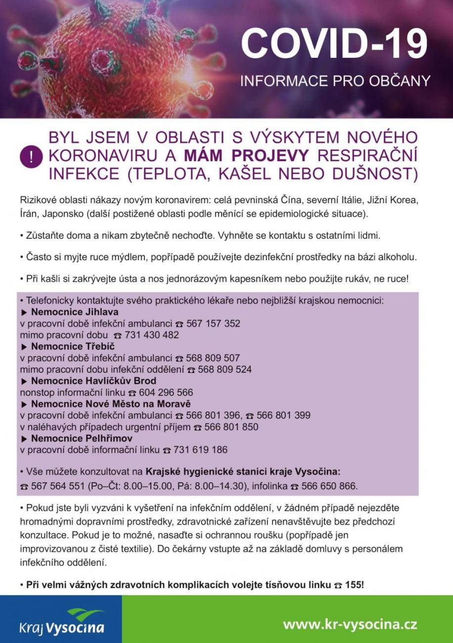 Koronavirus - leták č. 2