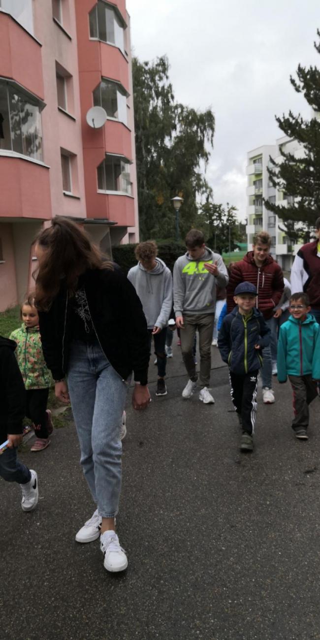 Vycházka s deváťáky (1.A a 9.C)
