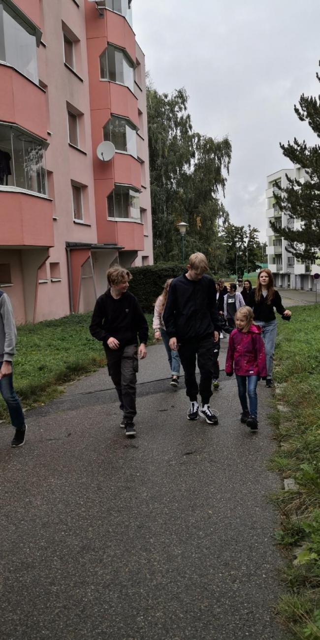 Vycházka s deváťáky (1.A a 9.C)