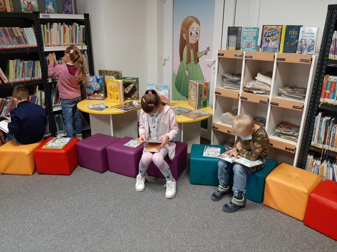 Návštěva knihovny - Pasování na čtenáře 2.C