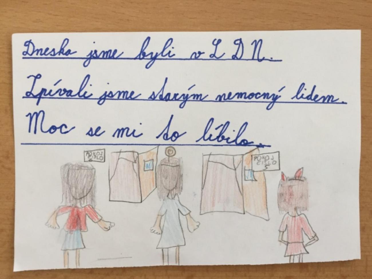 Předmikulášské vystoupení pro klienty LDN (3.A)
