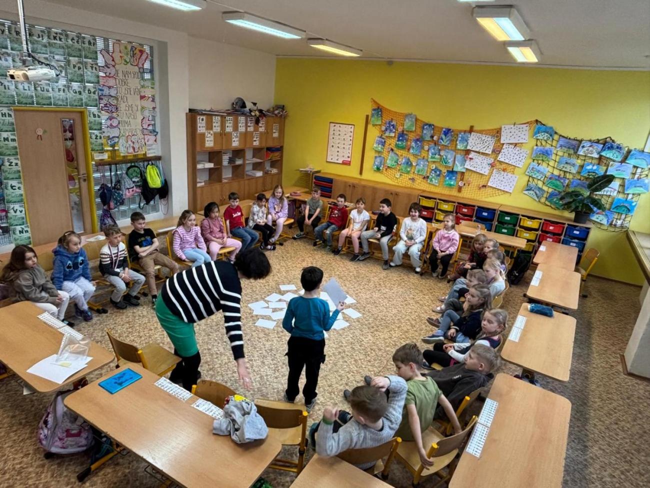Velikonoční program s paní Pitrovou z Oblastní galerie Vysočiny 1.B