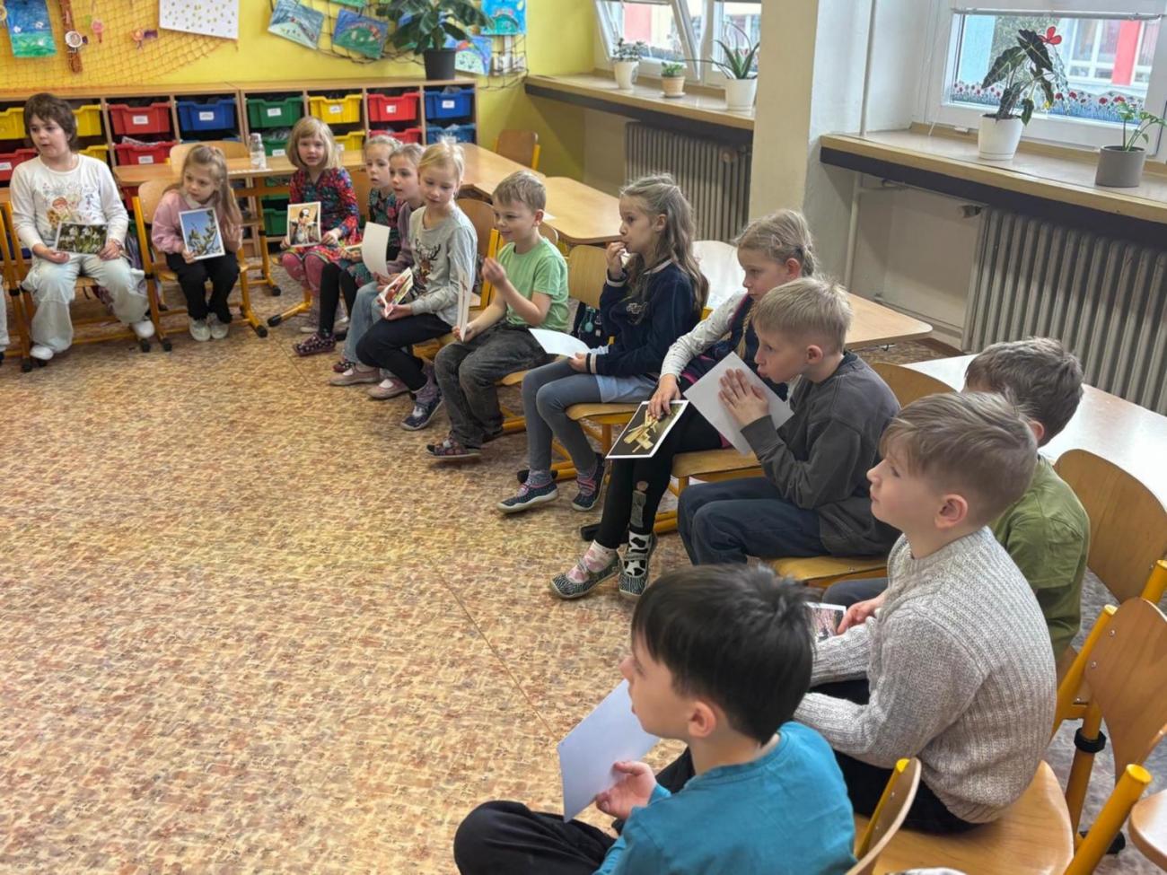 Velikonoční program s paní Pitrovou z Oblastní galerie Vysočiny 1.B
