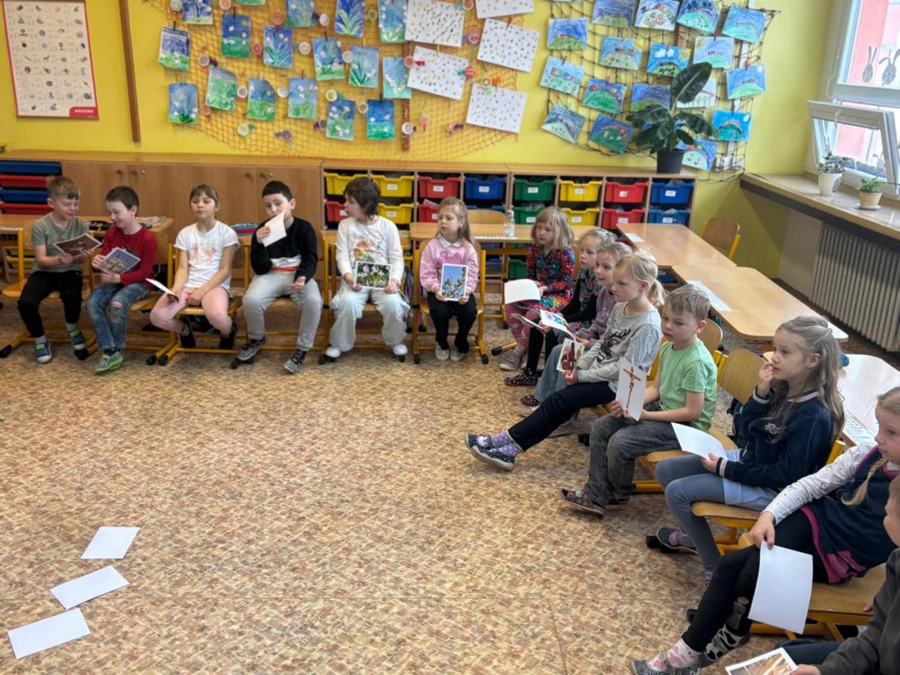 Velikonoční program s paní Pitrovou z Oblastní galerie Vysočiny 1.B