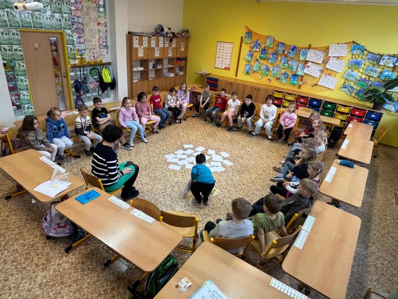 Velikonoční program s paní Pitrovou z Oblastní galerie Vysočiny 1.B
