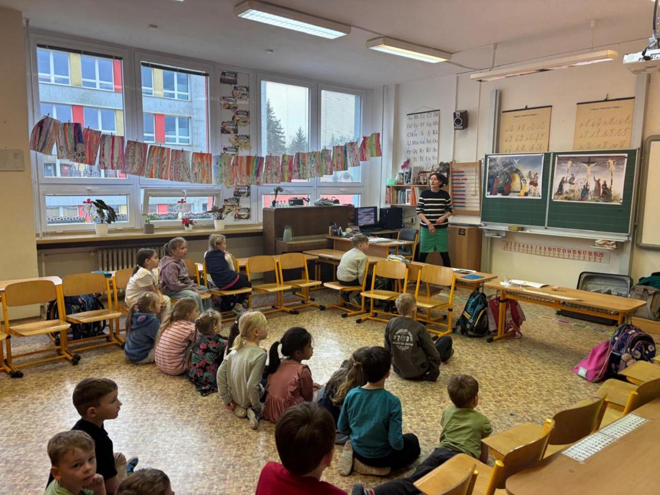 Velikonoční program s paní Pitrovou z Oblastní galerie Vysočiny 1.B