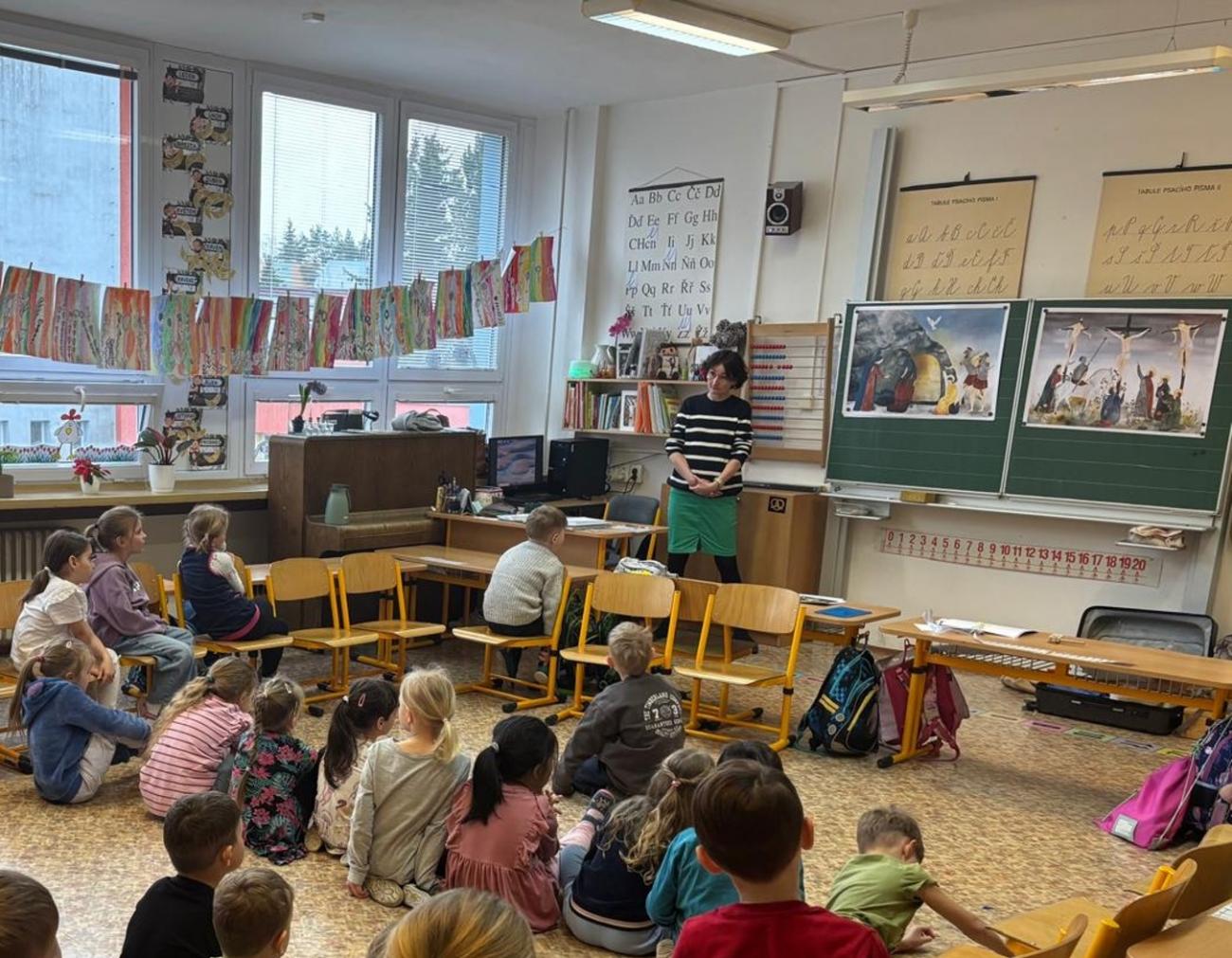 Velikonoční program s paní Pitrovou z Oblastní galerie Vysočiny 1.B