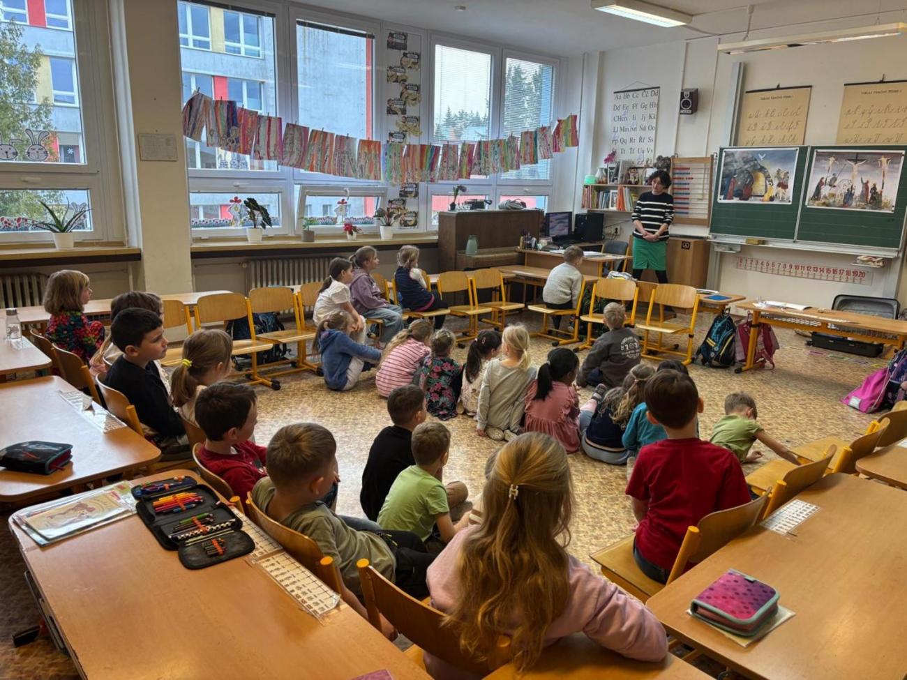 Velikonoční program s paní Pitrovou z Oblastní galerie Vysočiny 1.B