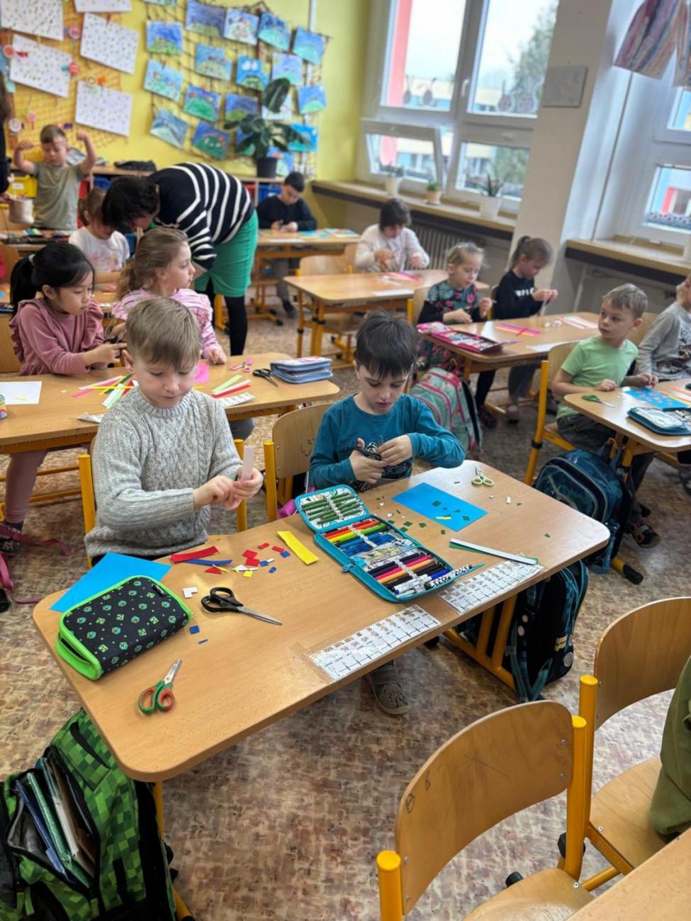 Velikonoční program s paní Pitrovou z Oblastní galerie Vysočiny 1.B
