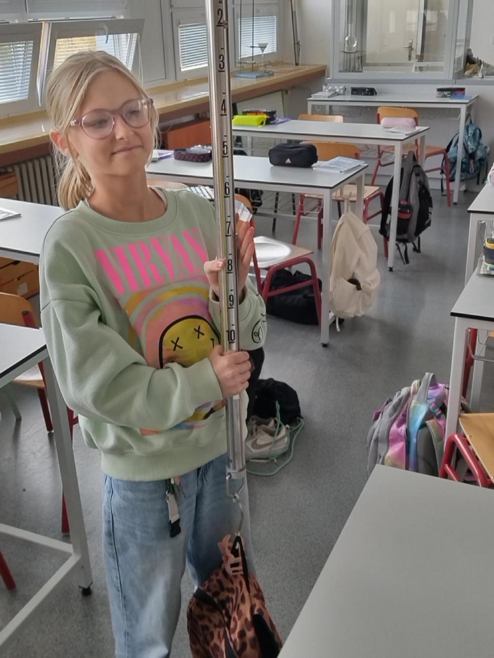 Praktická měření gravitační síly 6. ročník