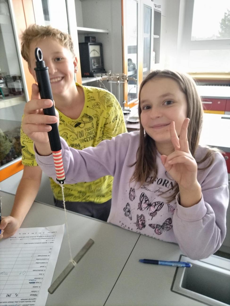 Praktická měření gravitační síly 6. ročník