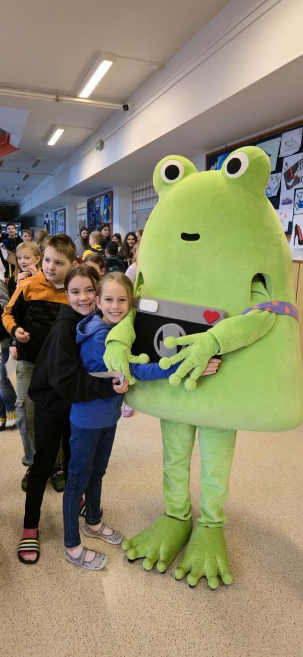 Žabák Cvaky Cvak navštívil naši školu