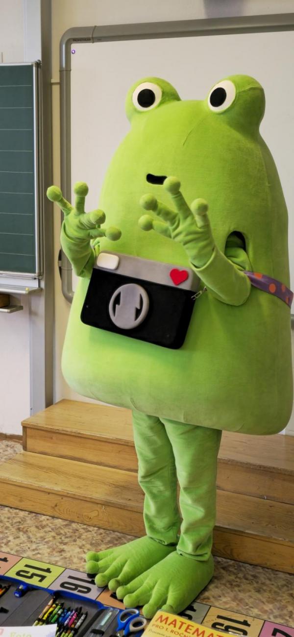 Žabák Cvaky Cvak navštívil naši školu