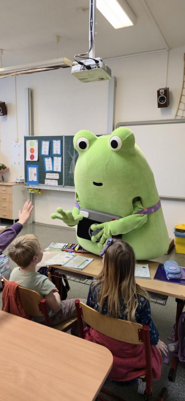 Žabák Cvaky Cvak navštívil naši školu