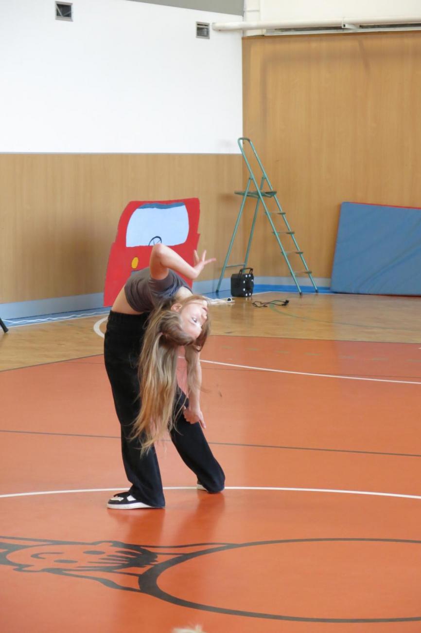 Vystoupení v tělocvičně v rámci 32. Veletrhu zdraví