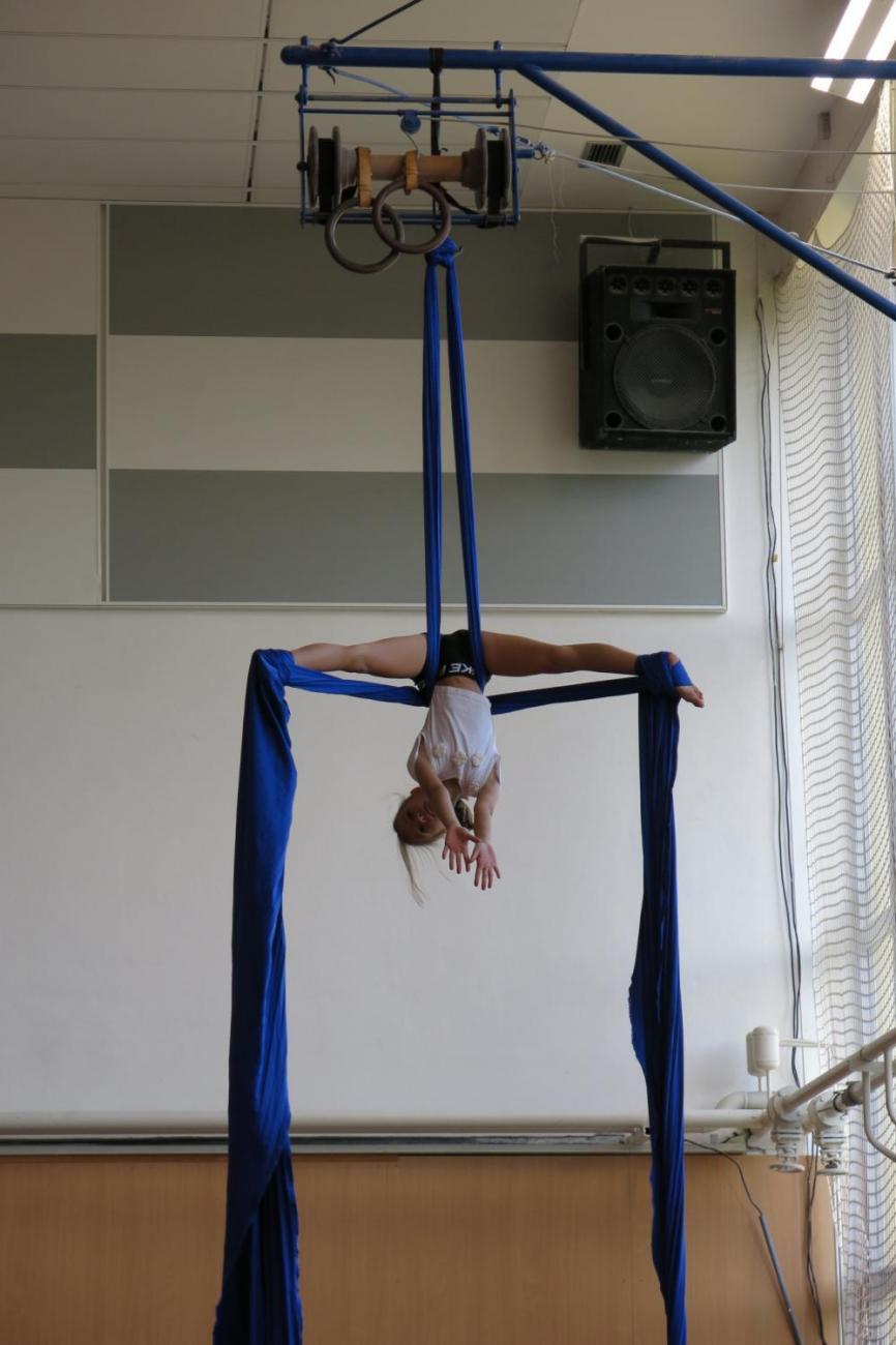 Vystoupení v tělocvičně v rámci 32. Veletrhu zdraví