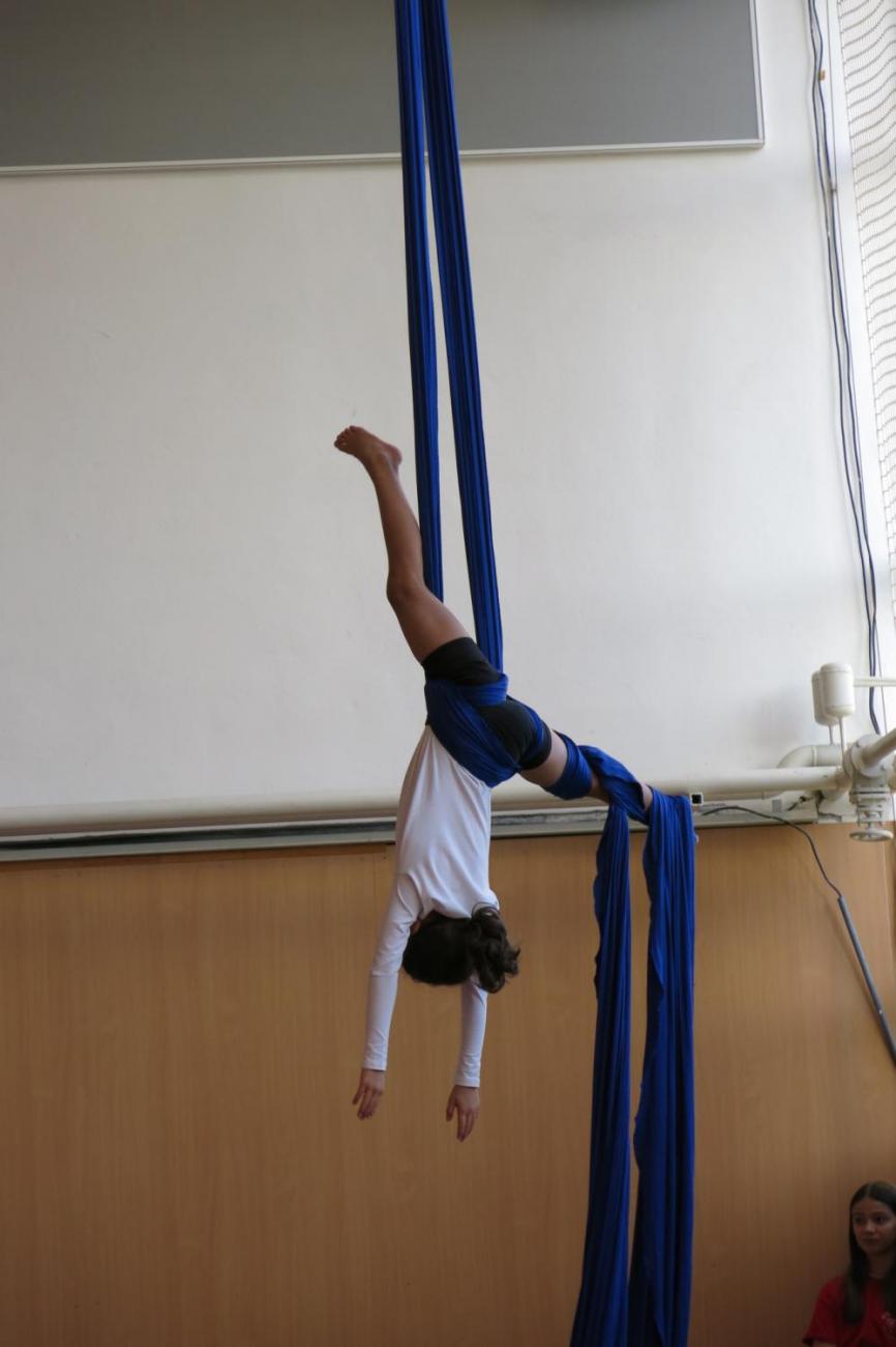 Vystoupení v tělocvičně v rámci 32. Veletrhu zdraví