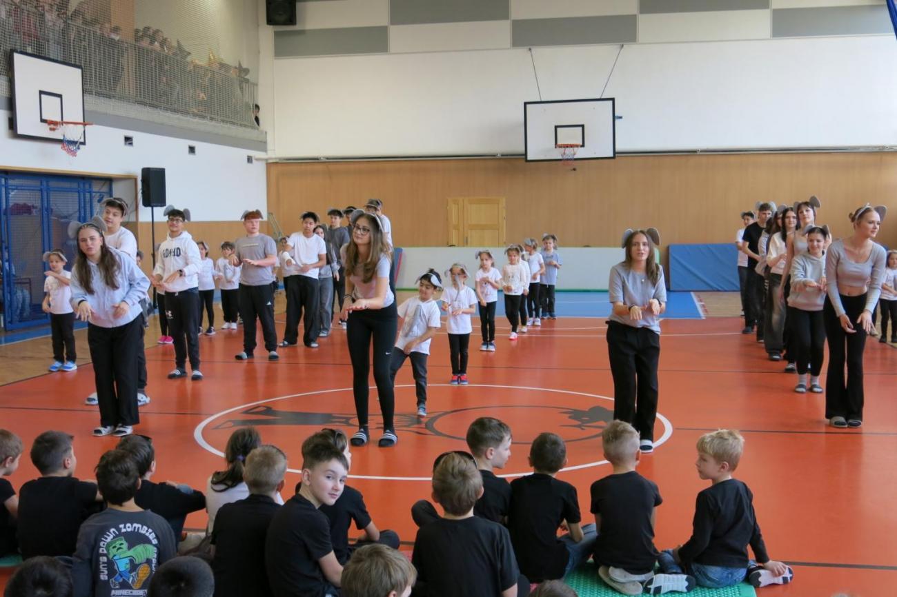 Vystoupení v tělocvičně v rámci 32. Veletrhu zdraví