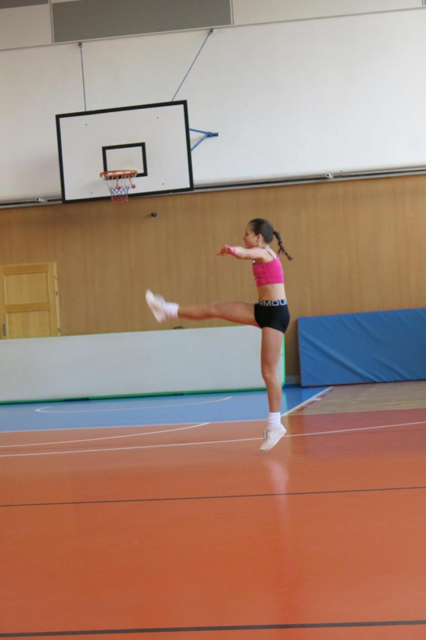 Vystoupení v tělocvičně v rámci 32. Veletrhu zdraví