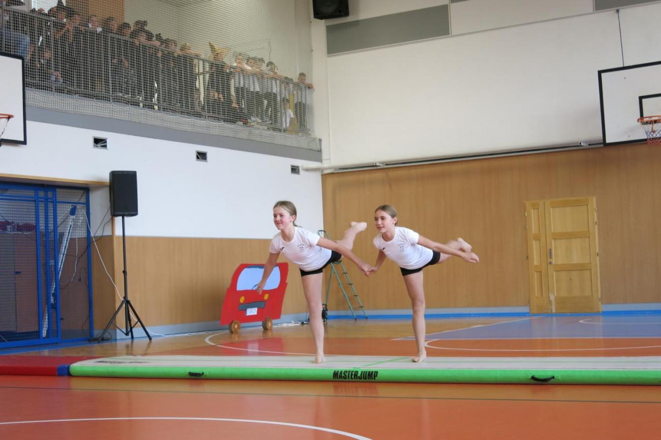 Vystoupení v tělocvičně v rámci 32. Veletrhu zdraví