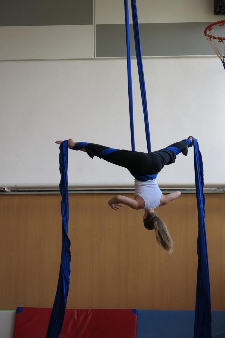 Vystoupení v tělocvičně v rámci 32. Veletrhu zdraví