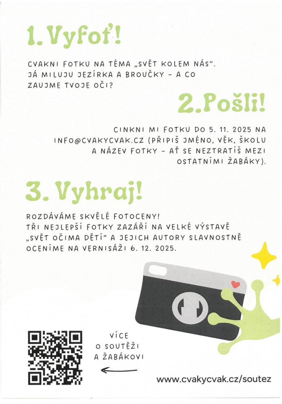 Žabák Cvaky Cvak navštívil naši školu