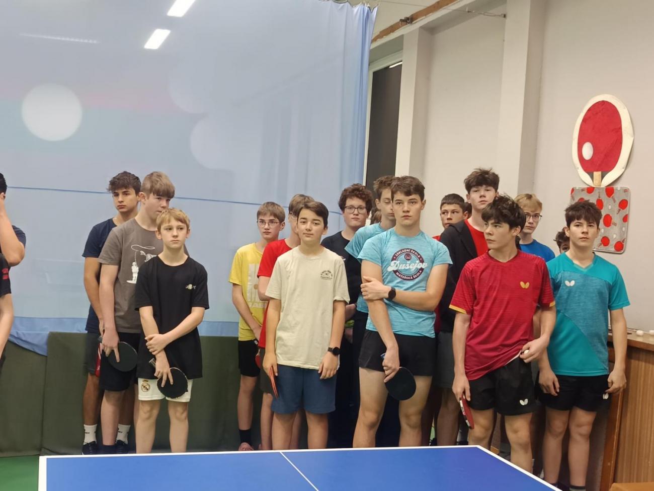 Okresní kolo ve stolním tenisu
