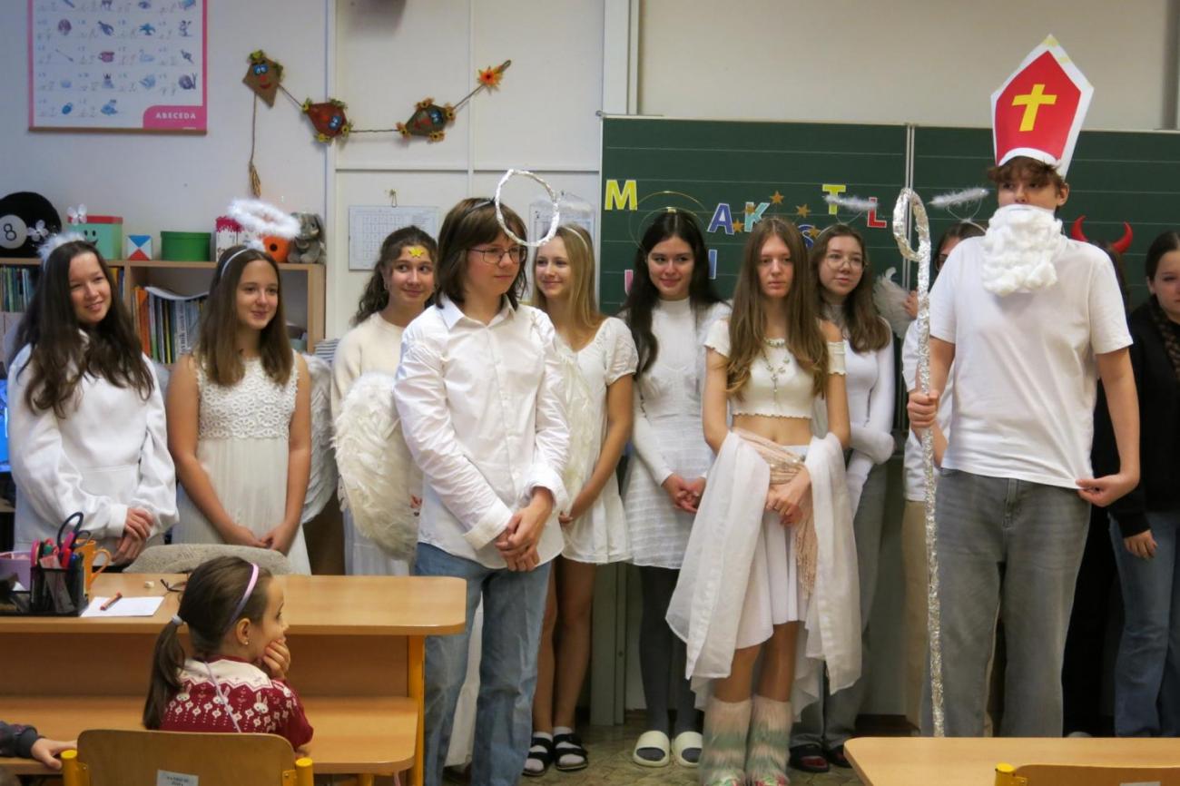 Mikulášská nadílka u prvňáčků