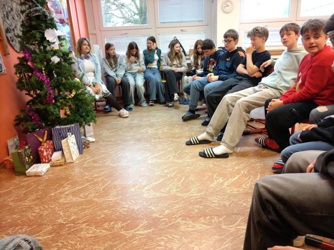 Vánoční besídka  7. D
