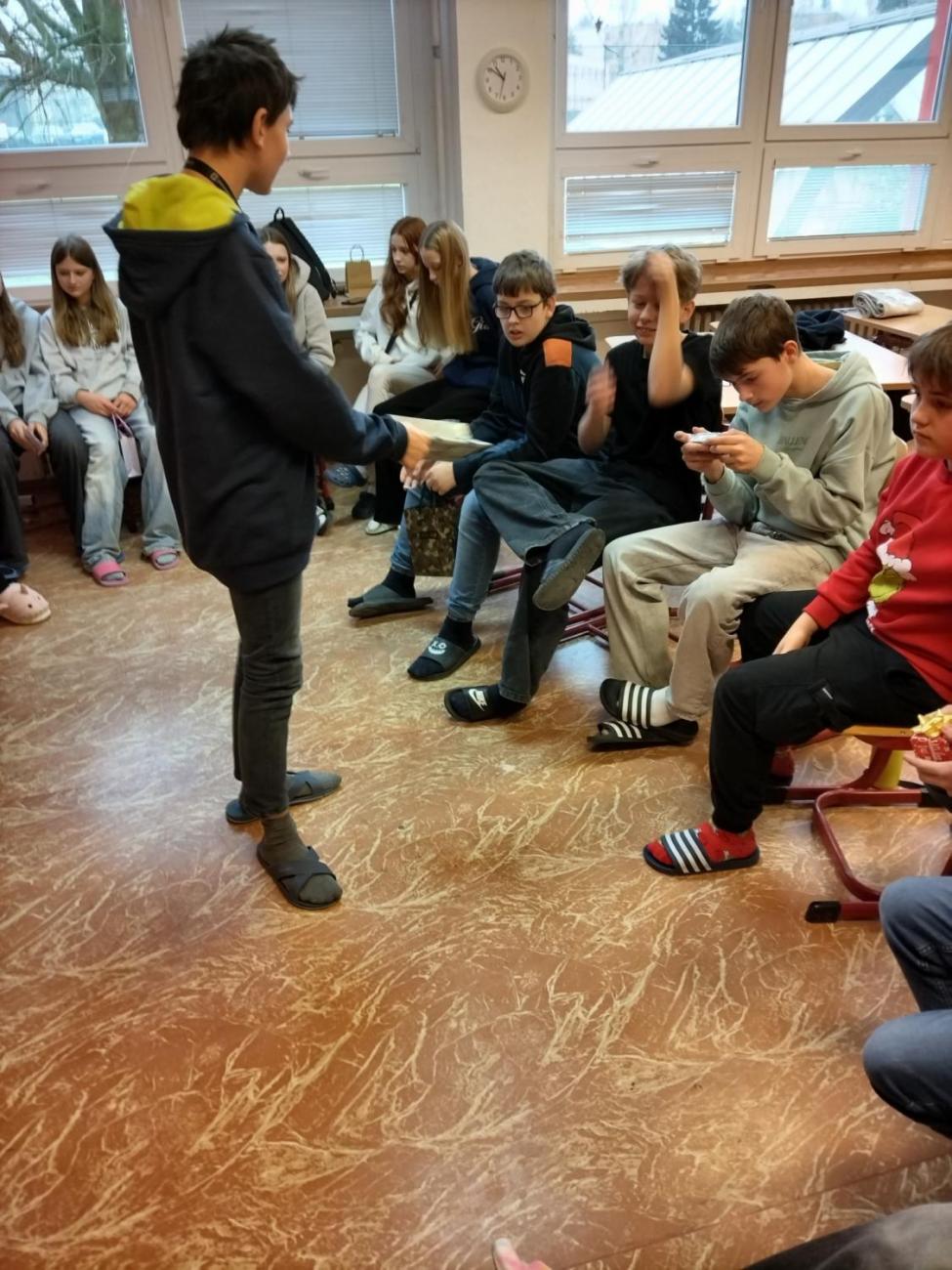 Vánoční besídka  7. D