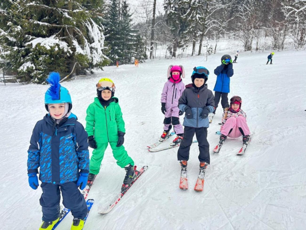 Den plný lyžování