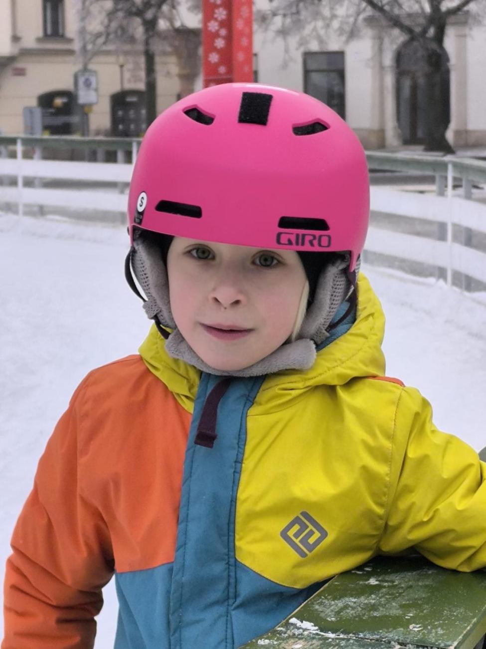 Hodina tělesné výchovy na bruslích 1.A