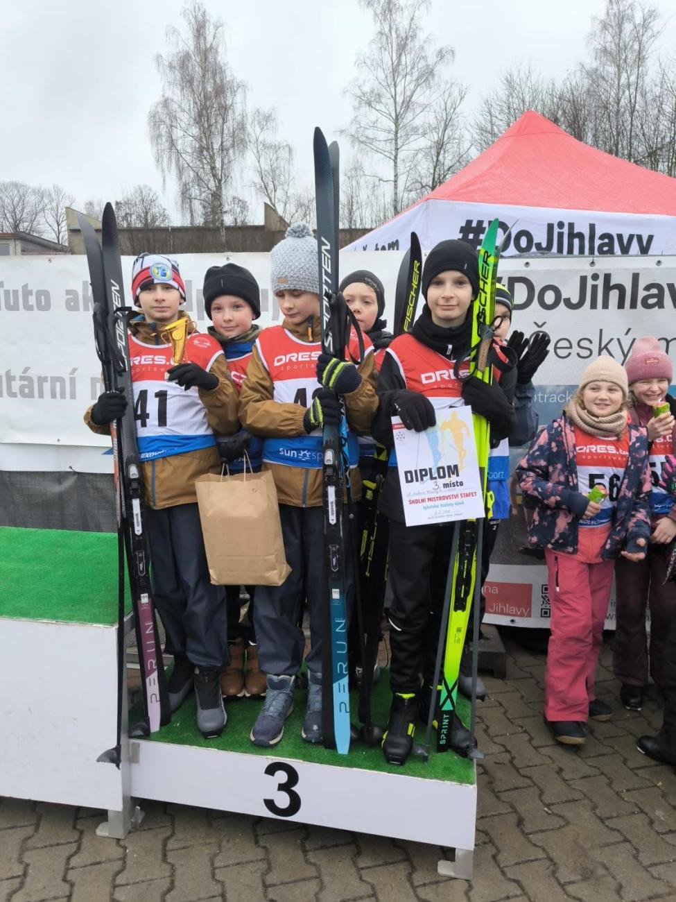 Mistrovství štafet základních škol Jihlavska v běžeckém lyžování
