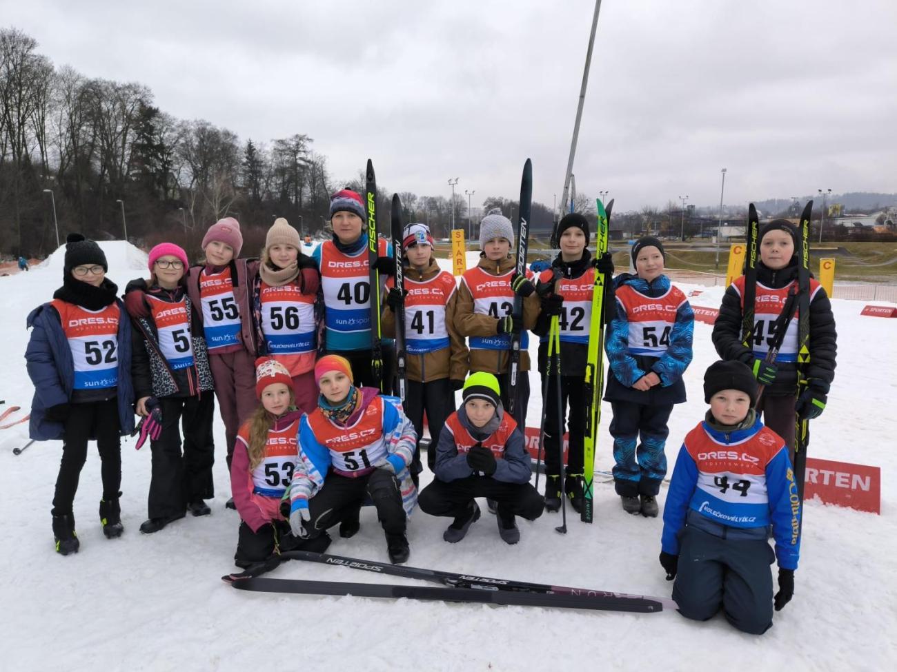 Mistrovství štafet základních škol Jihlavska v běžeckém lyžování