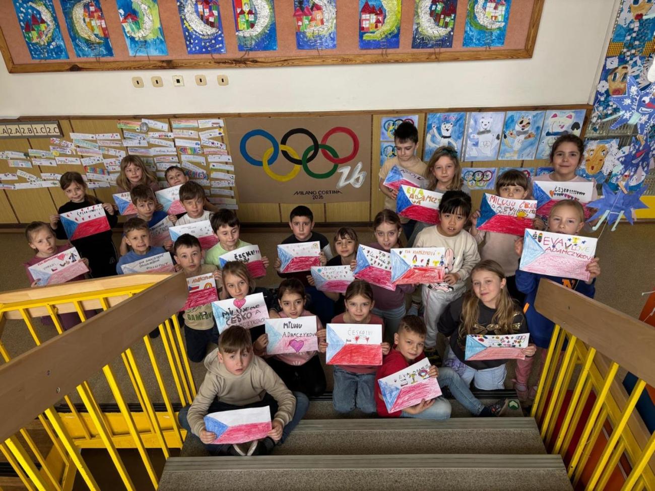 Žáci 2.B fandí zimní olympiádě 2026