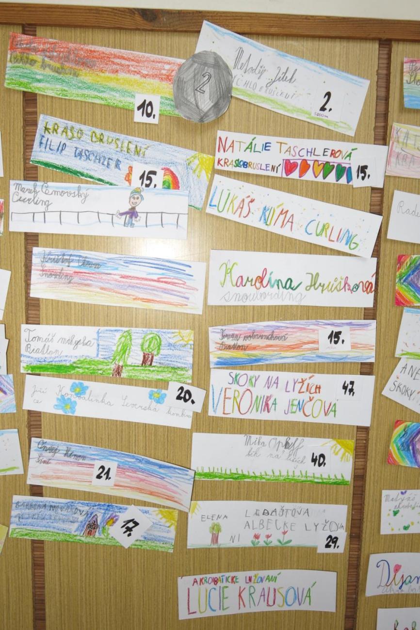 Žáci 2.B fandí zimní olympiádě 2026