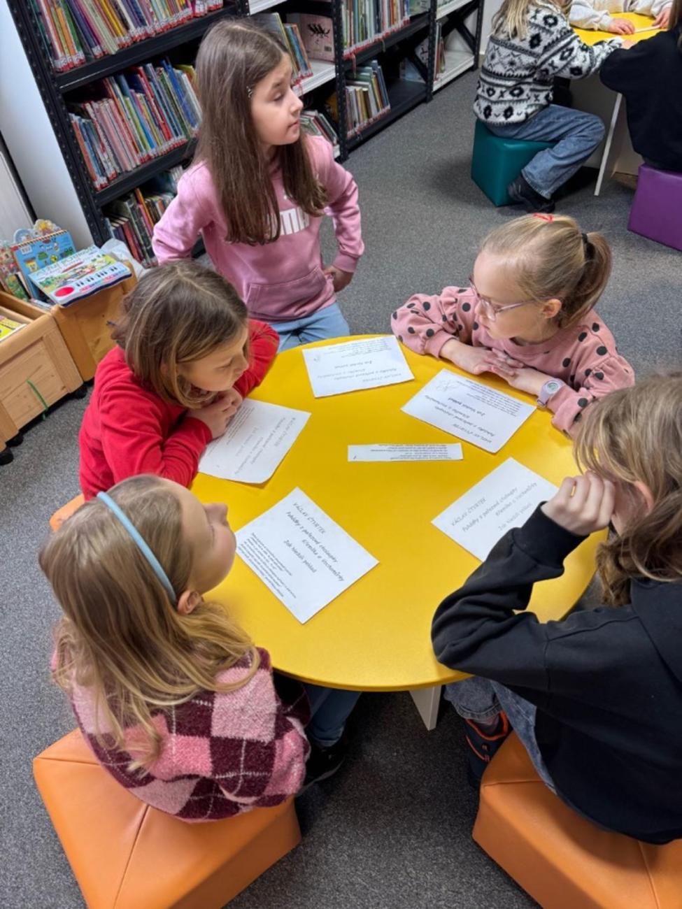 Program v knihovně  3.B