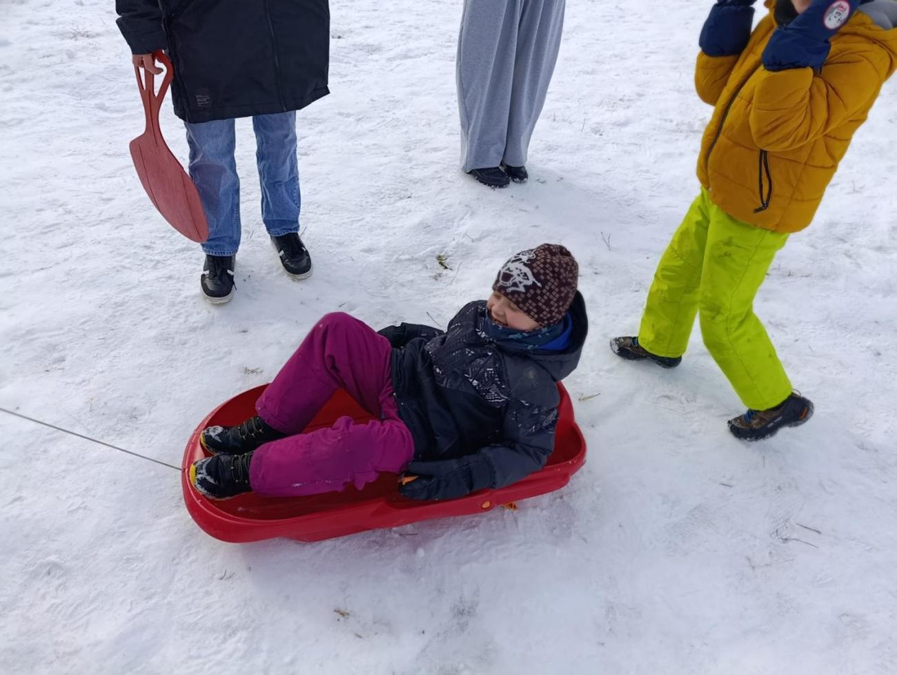 Společné zimní radovánky 1.C a 9.B