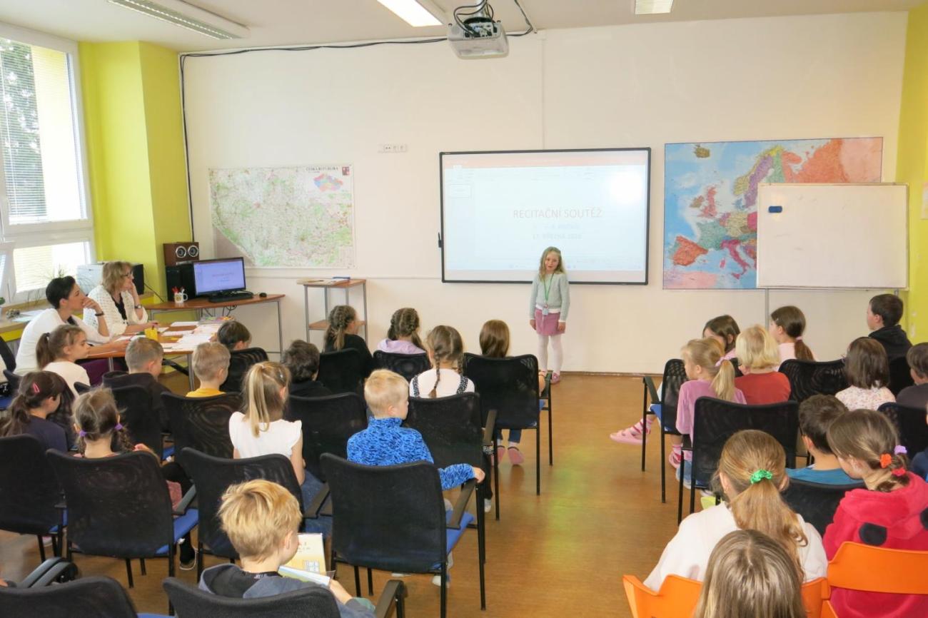 Recitační soutěž 1., 2. a 3. ročníku