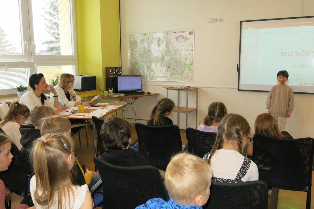 Recitační soutěž 1., 2. a 3. ročníku