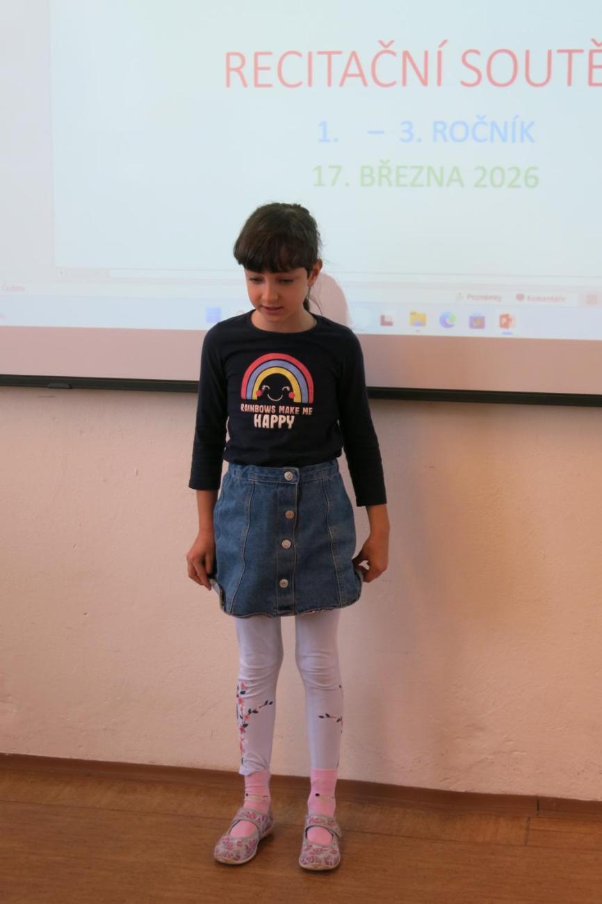 Recitační soutěž 1., 2. a 3. ročníku
