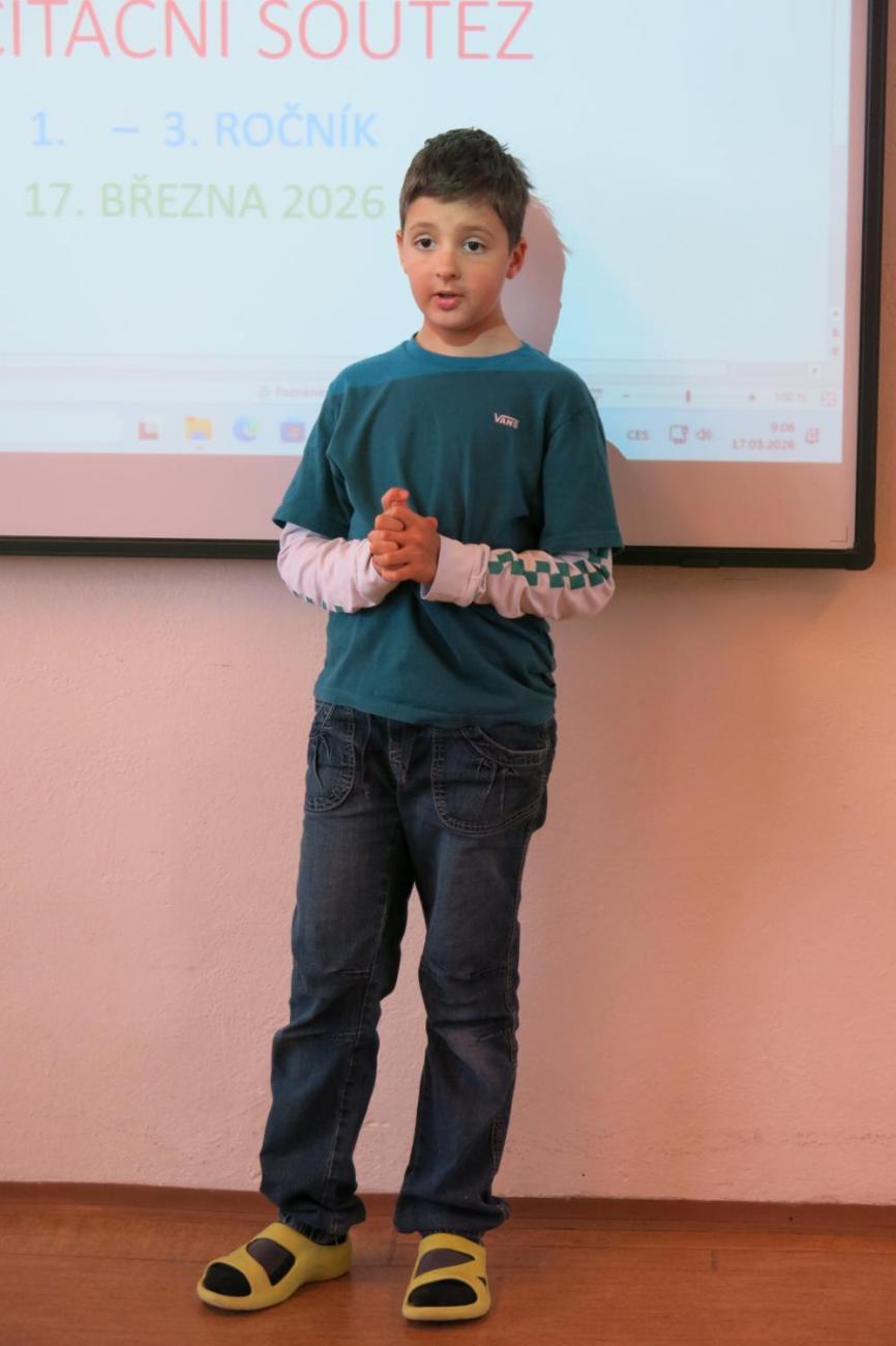 Recitační soutěž 1., 2. a 3. ročníku