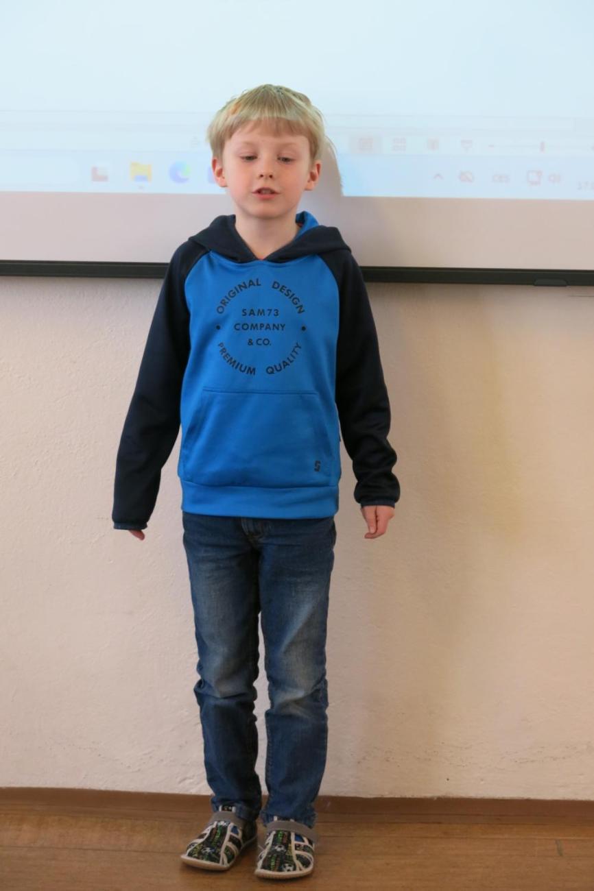 Recitační soutěž 1., 2. a 3. ročníku